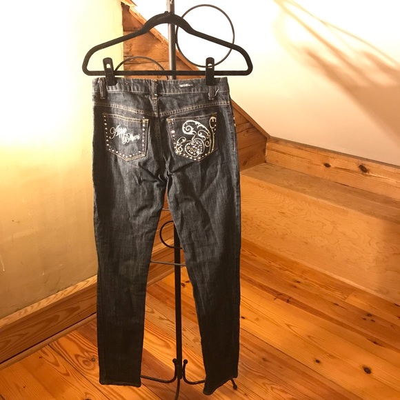 Apple Bottoms | Jeans | Apple Bottom Rhinestone Skinny Jeans Euc 6 | Poshmark